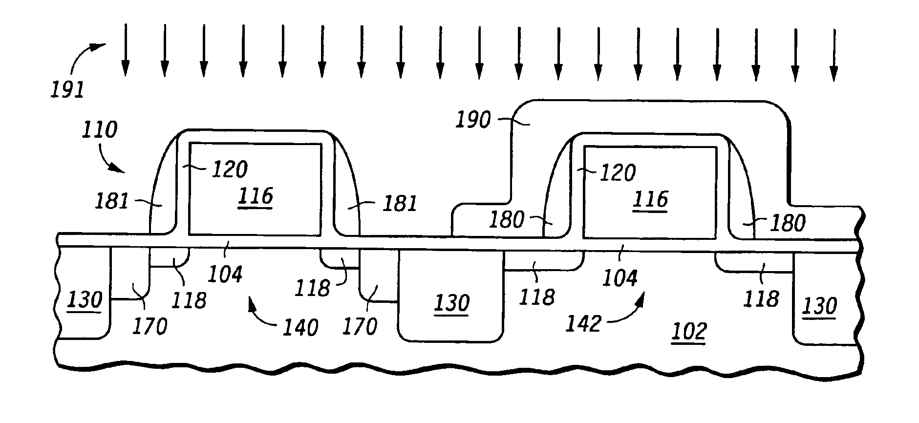 Transistor sidewall spacer stress modulation