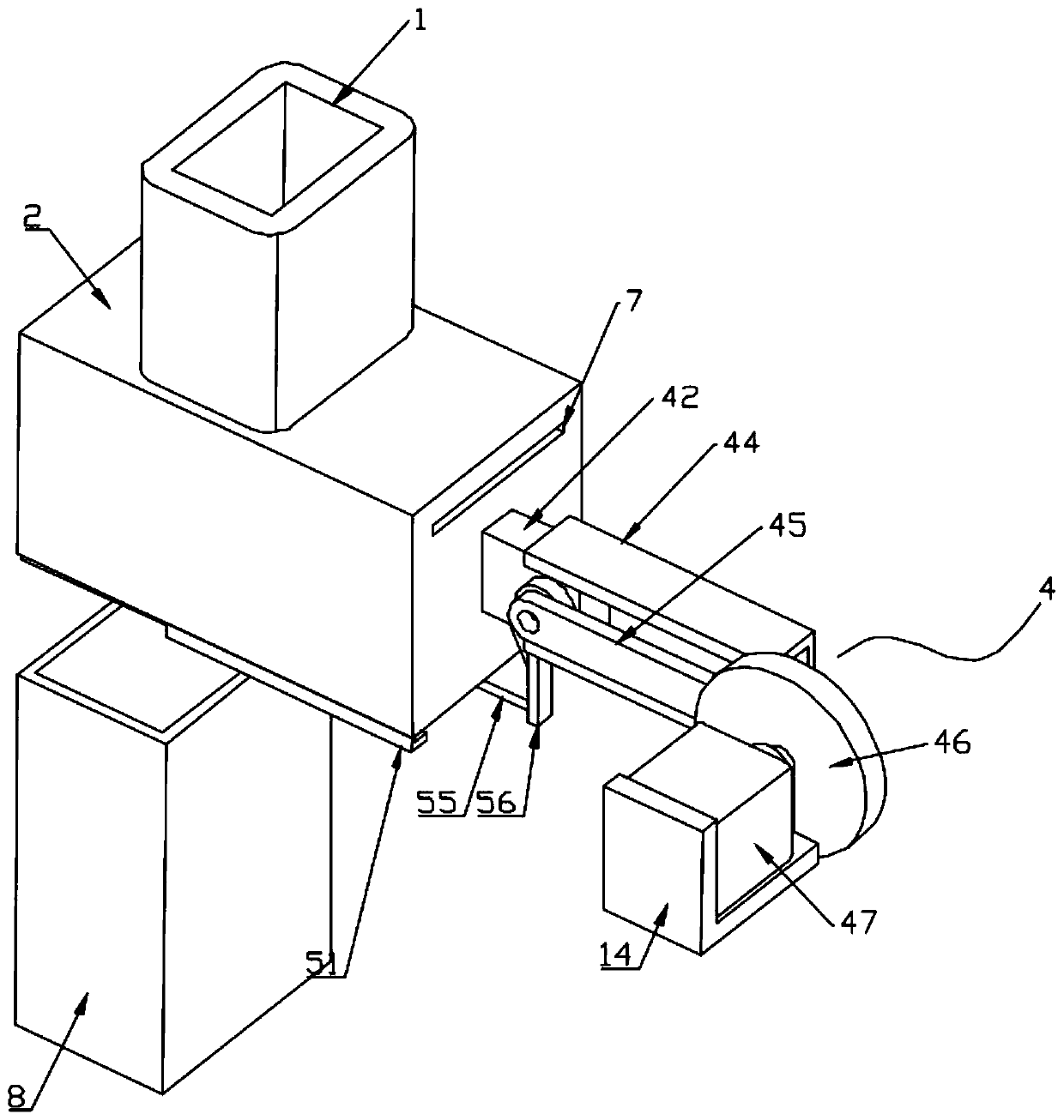 Garbage classification treatment equipment and garbage can applying same