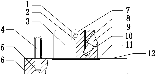 A cylinder exhaust hole position gauge