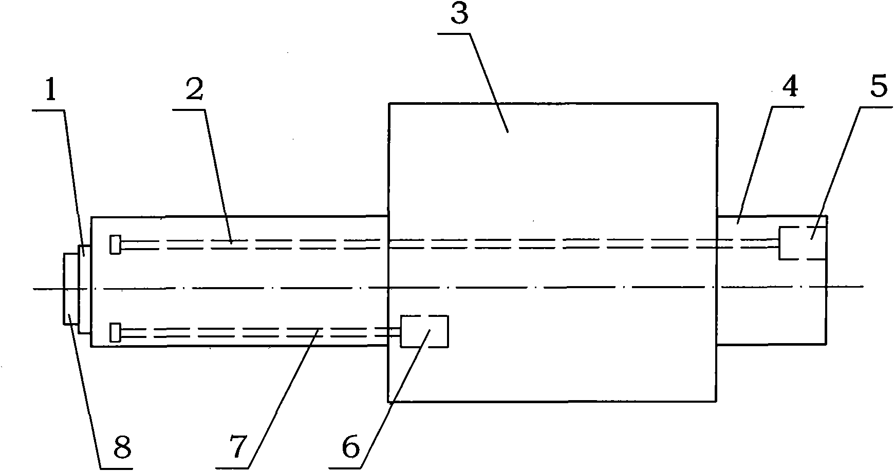 Ram bending deformation two-way compensating device