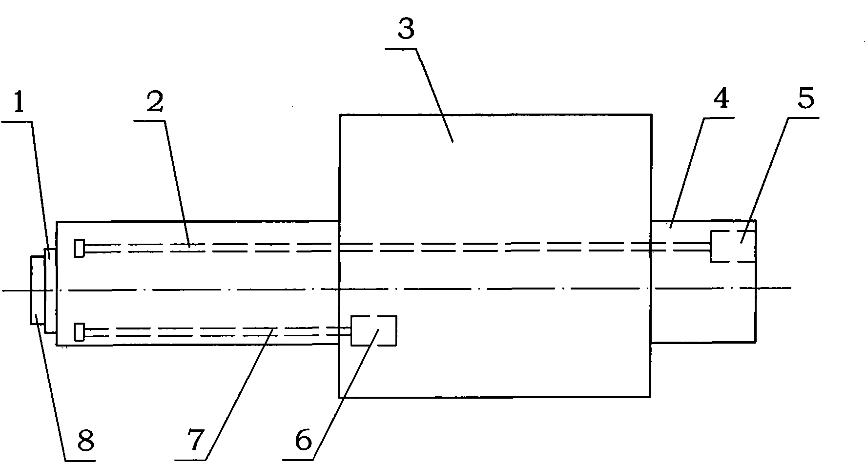 Ram bending deformation two-way compensating device