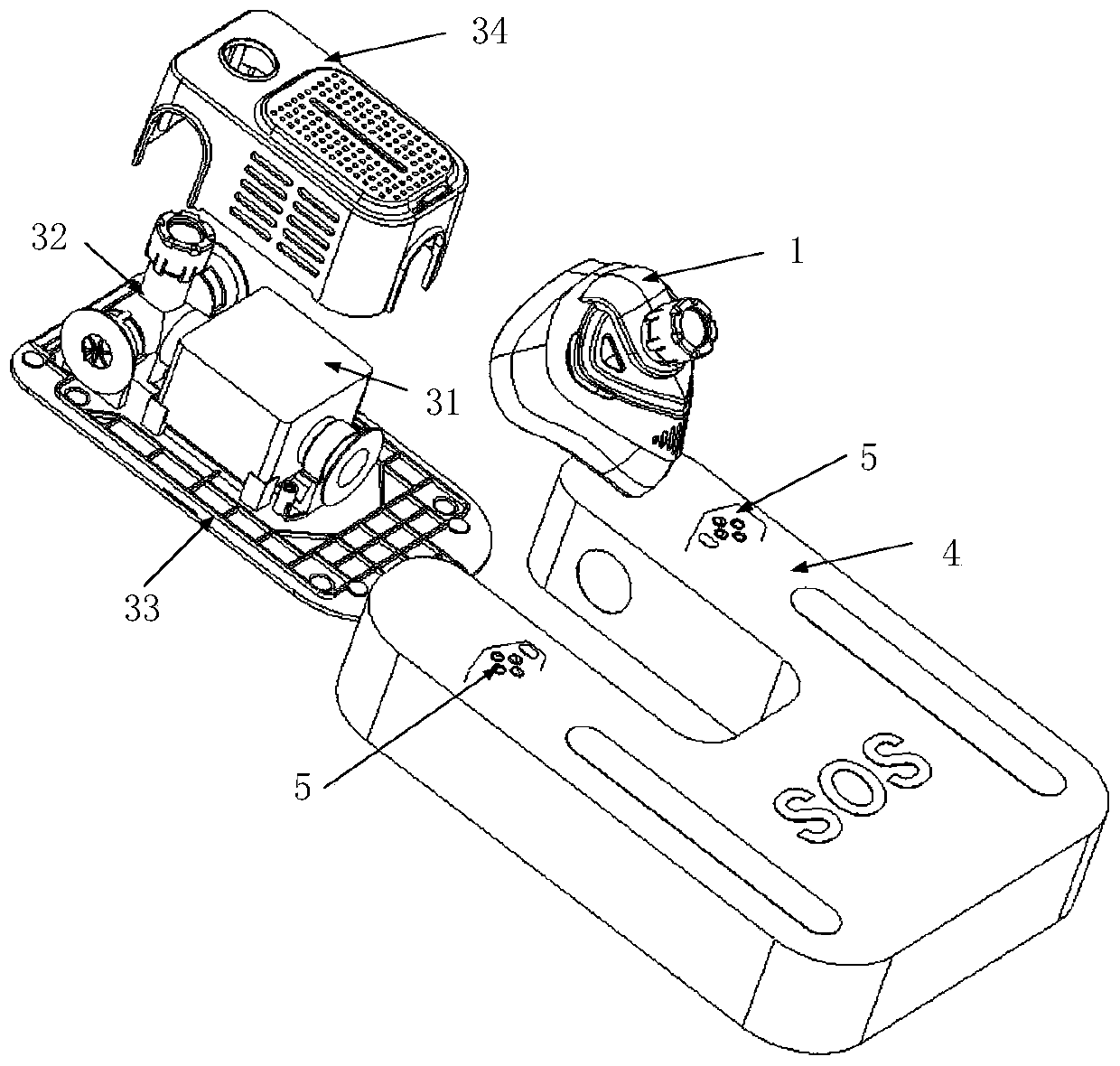 Portable self-rescue respirator