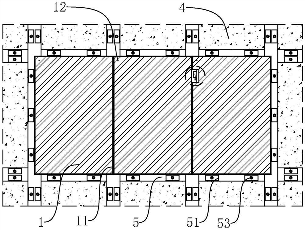 A curtain wall connection structure, a disassembly tool and a disassembly method