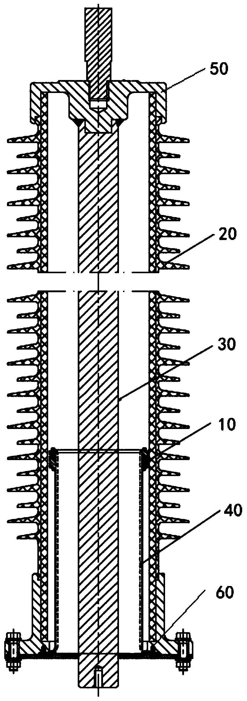 A kind of shielding electrode used for gas sleeve anti-corona and its preparation process