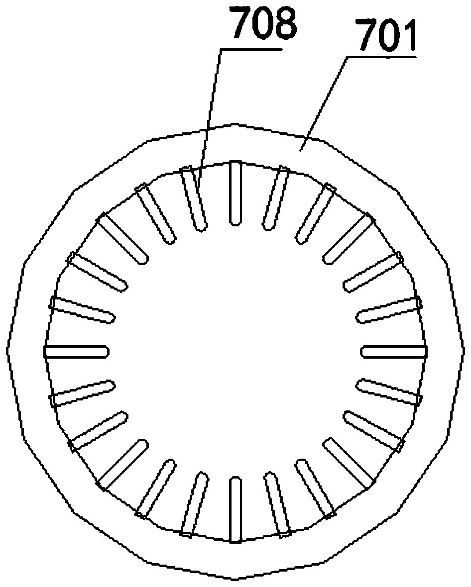 Extrusion-type dewatering structure for fabric dewatering device