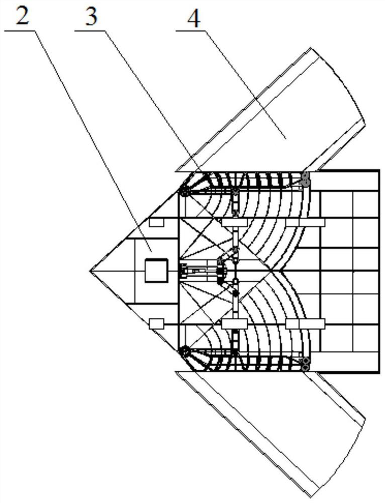 Aircraft telescopic wing based on stroke amplifying mechanism