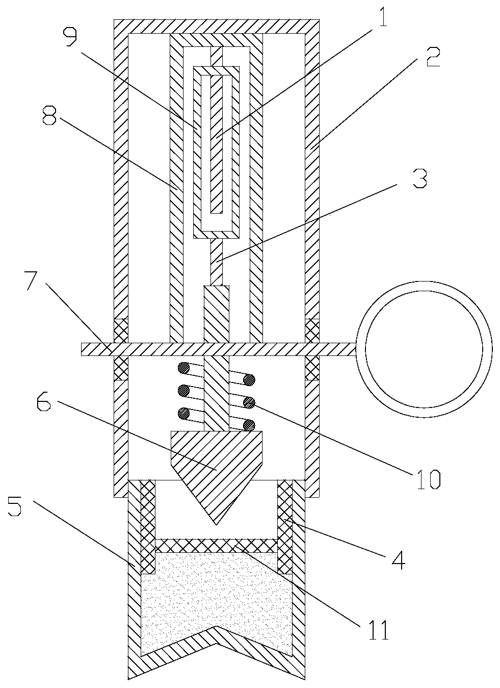 Underwater blasting priming device and use method