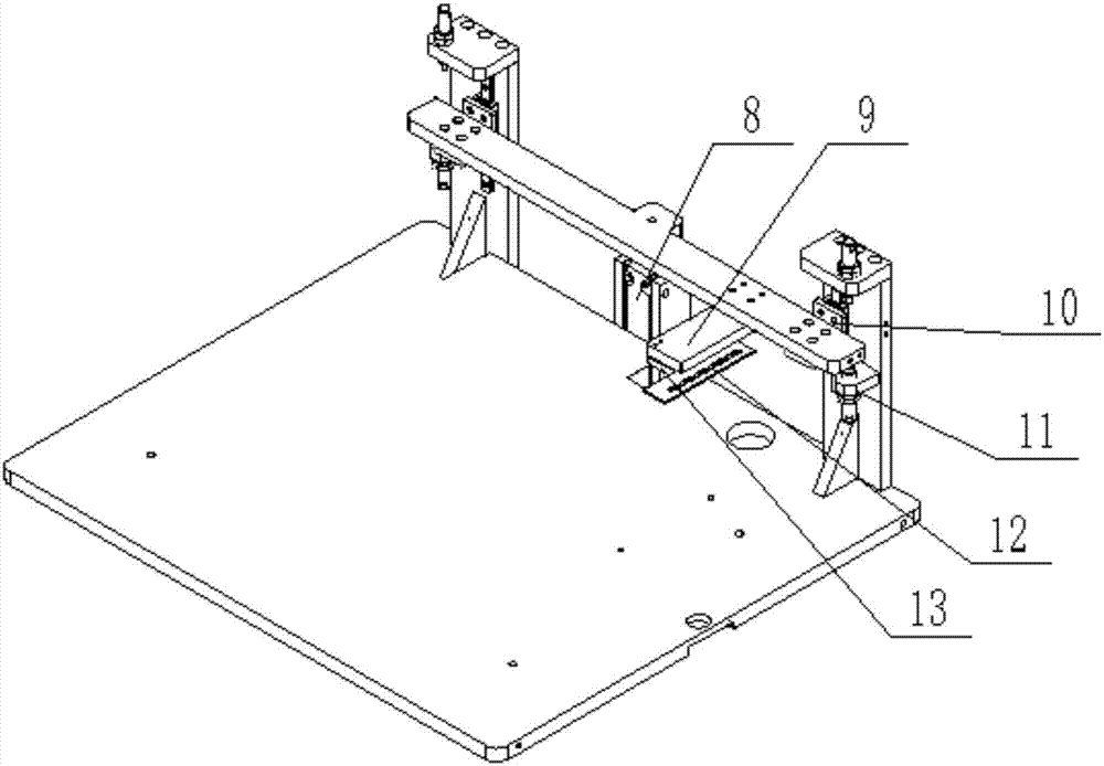 OLED screen pneumatic pressing needle device