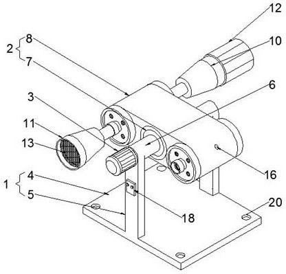 An environmental protection dust removal device