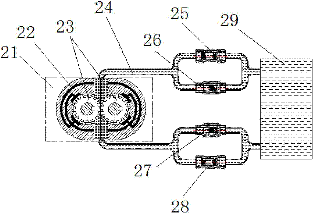 Recyclable hydraulic damping descent control device with stall protection