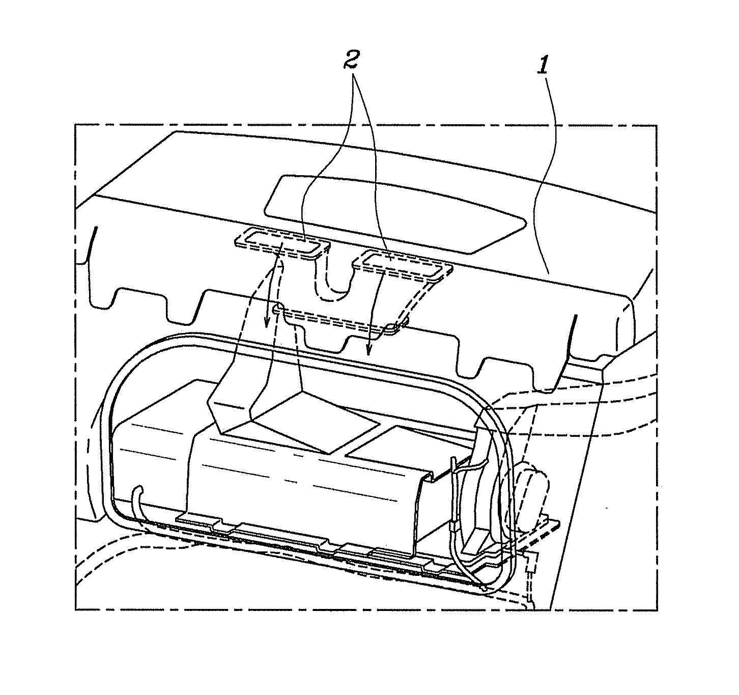 Apparatus for preventing water from flowing into high voltage electronic parts