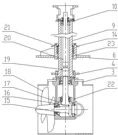 Telescopic lateral thruster