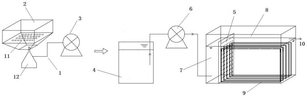 Method and system for hyperaccumulating solid-phase denitrifying flora based on nanofiber carbon source