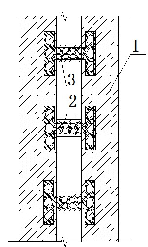 Shear wall and connecting beam damping system with internally embedded energy consumption steel plate damping devices