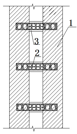 Shear wall and connecting beam damping system with internally embedded energy consumption steel plate damping devices