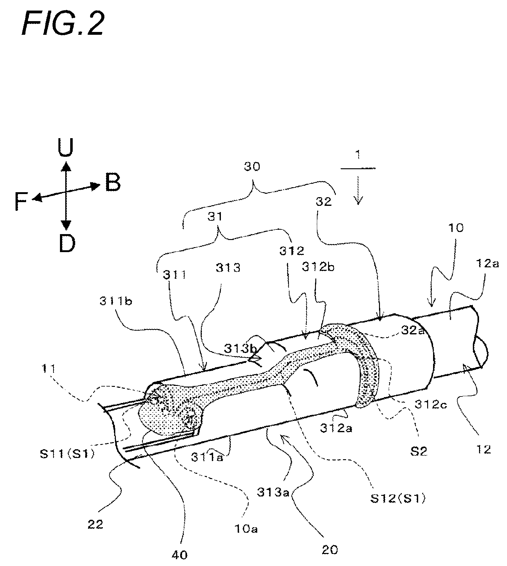 Aluminum cable provided with crimping terminal