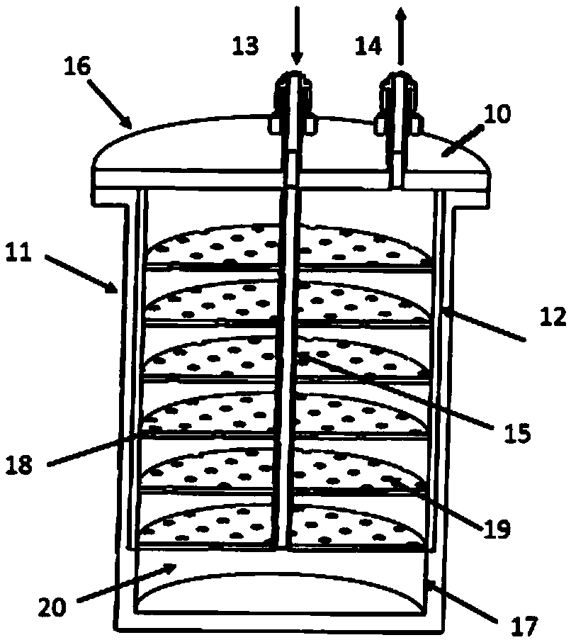 Solid precursor vapor pressure stabilization and purification device and ALD deposition equipment