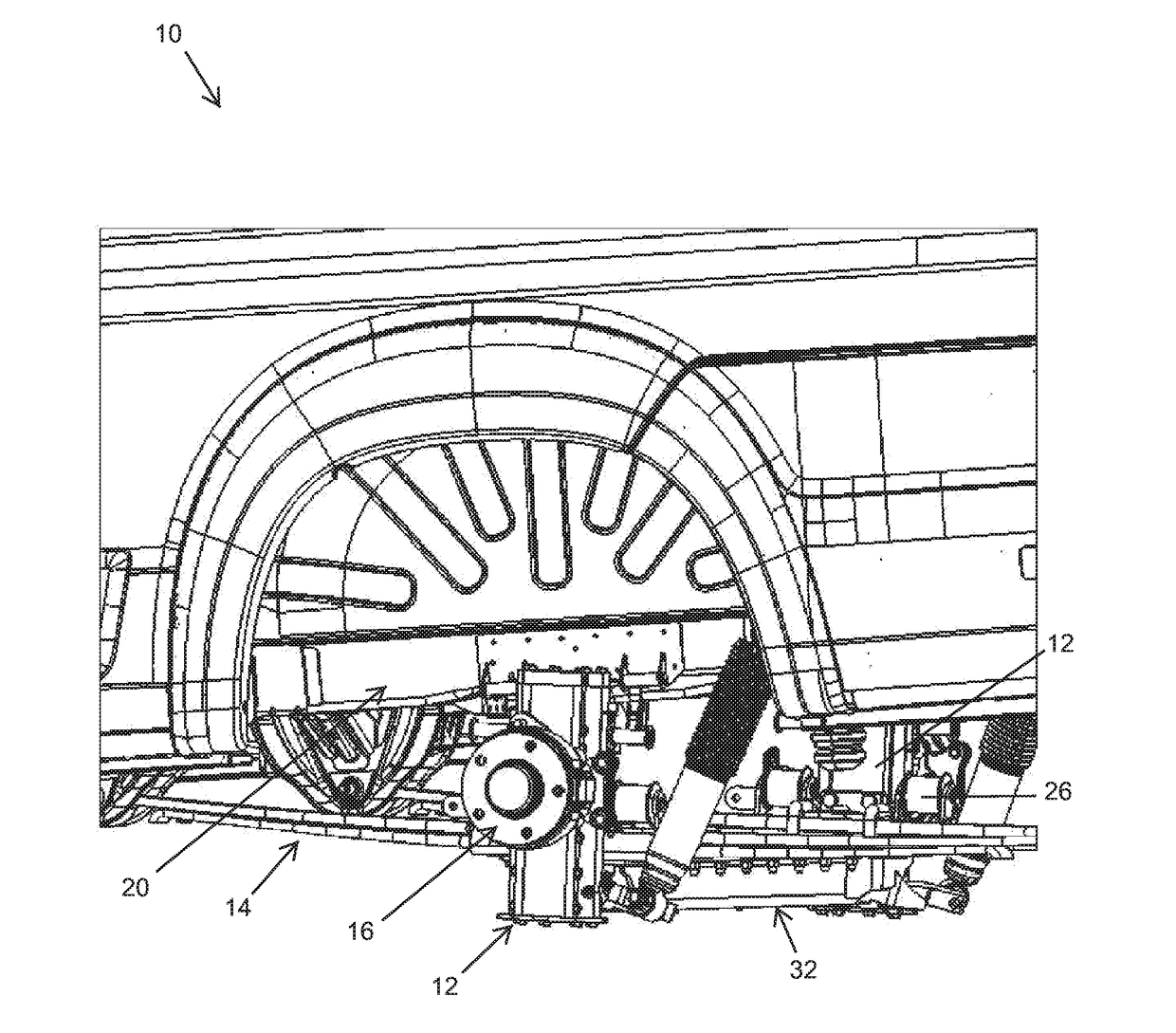 System for raising and lowering vehicle