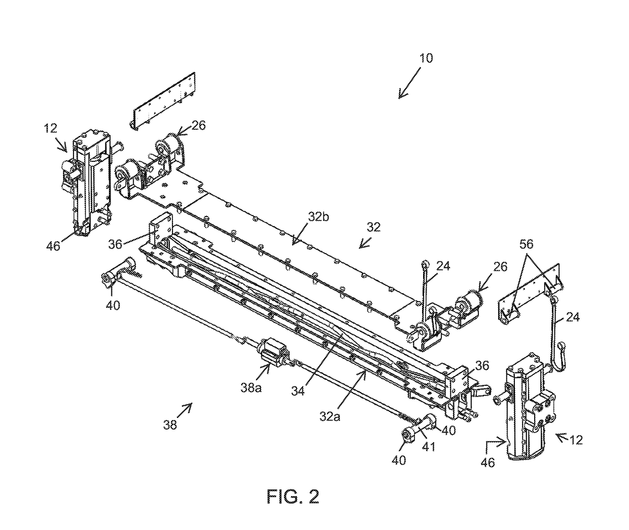 System for raising and lowering vehicle