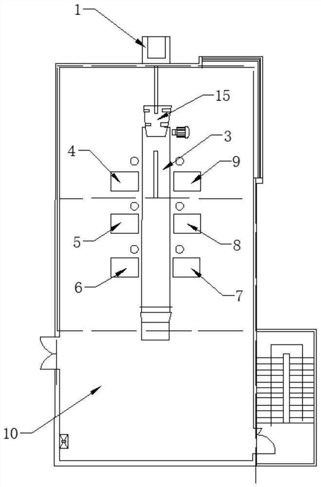 Transportation system suitable for layered arrangement harmful garbage sorting process