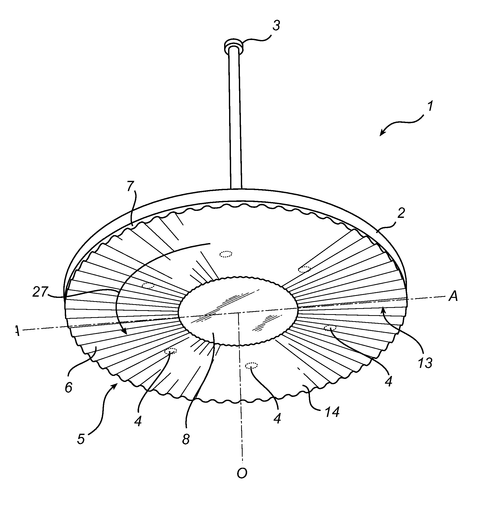 Luminaire and optical component