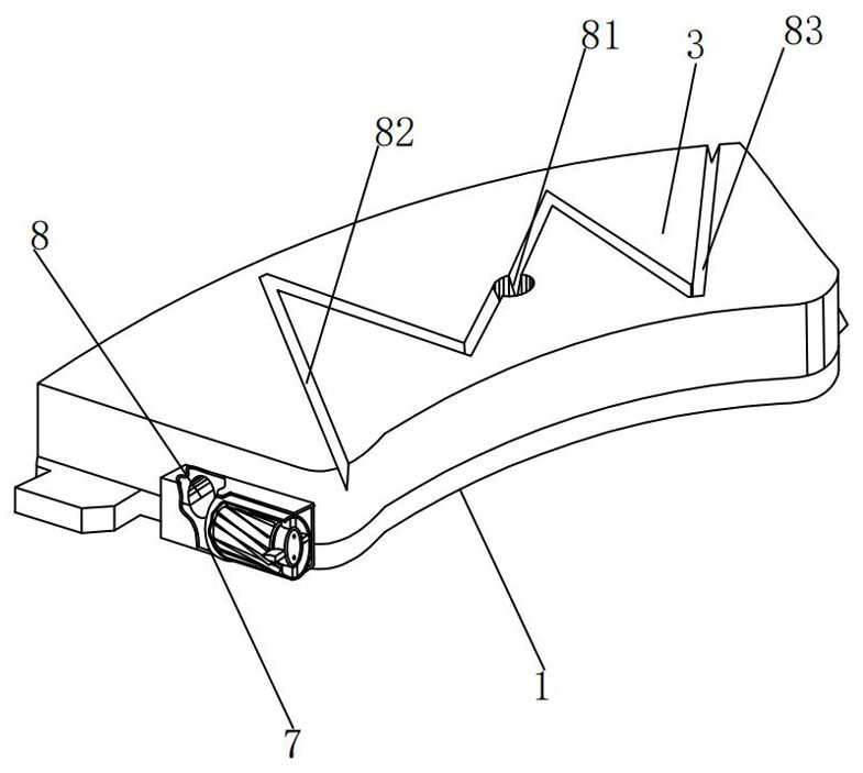 High-efficiency air-cooling forced heat dissipation brake pad and manufacturing method thereof