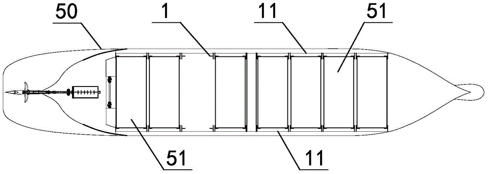 Multipurpose ship with container positioning guide rail devices