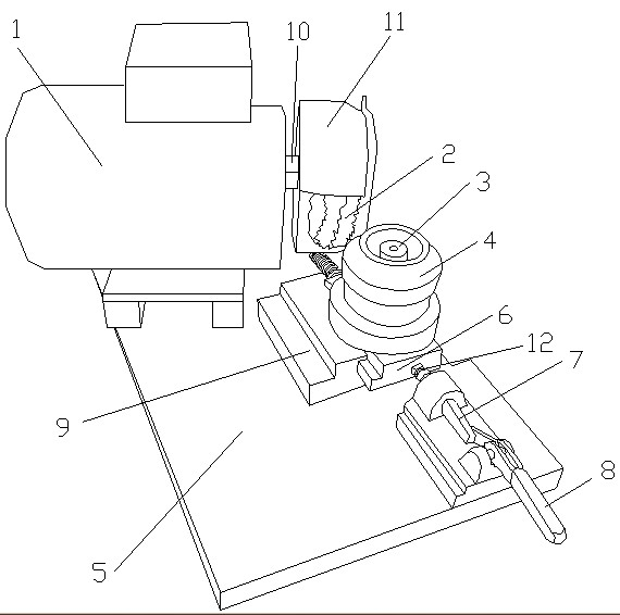 Simple special gear deburring machine