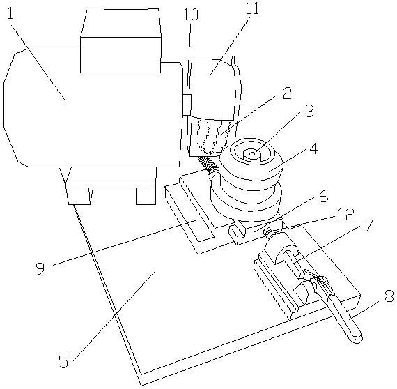 Simple special gear deburring machine