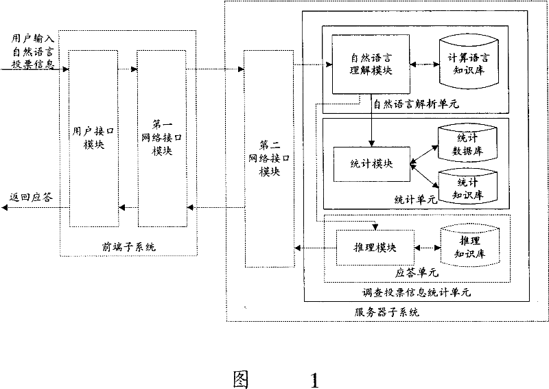 Network surveying ballot system and implementing method