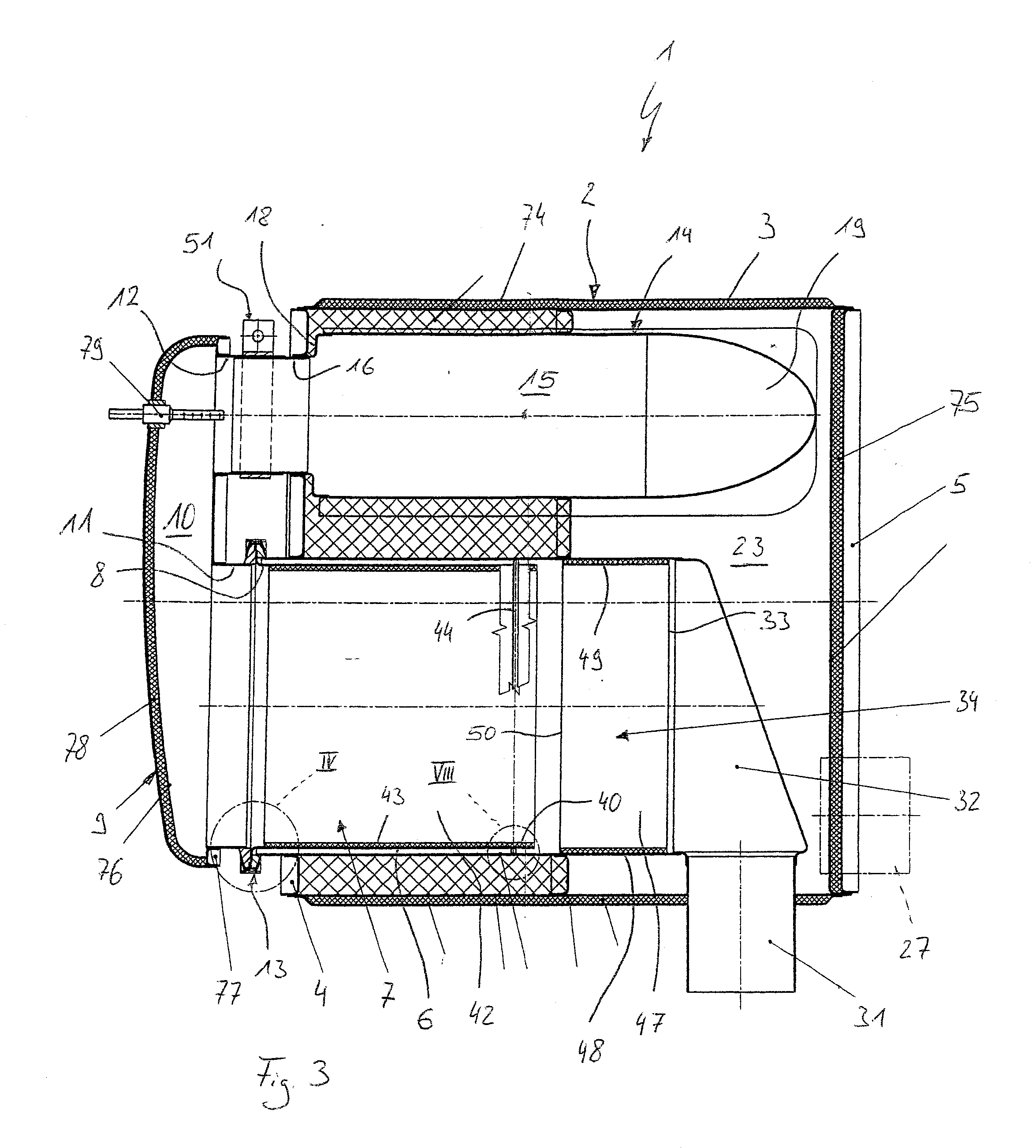 Exhaust gas-treating device