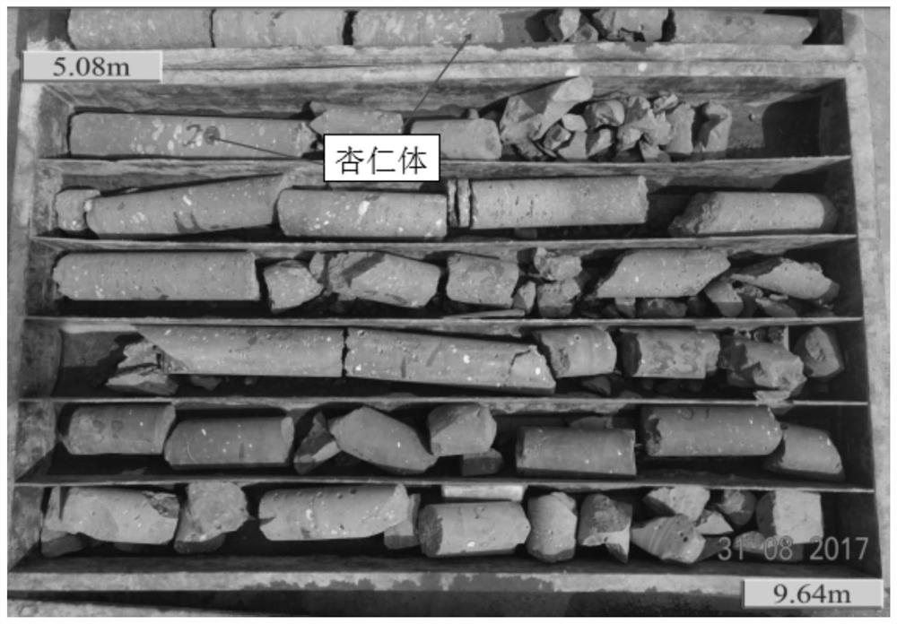 A continuous and discontinuous numerical simulation method for single-triaxial test of almond-shaped basalt