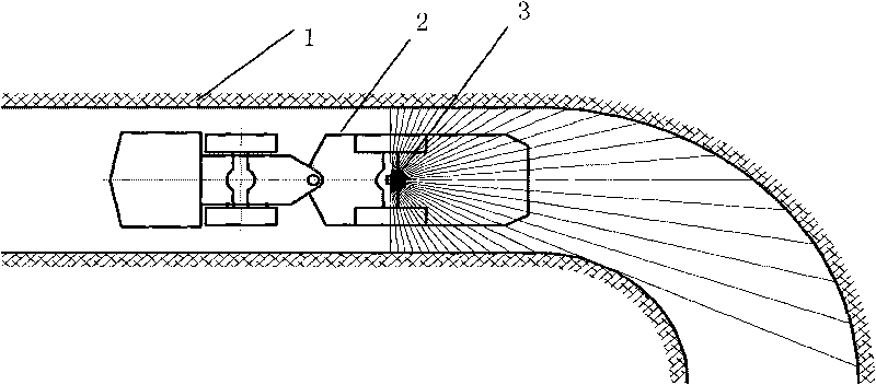 Underground navigation device with positioning function and carry scraper