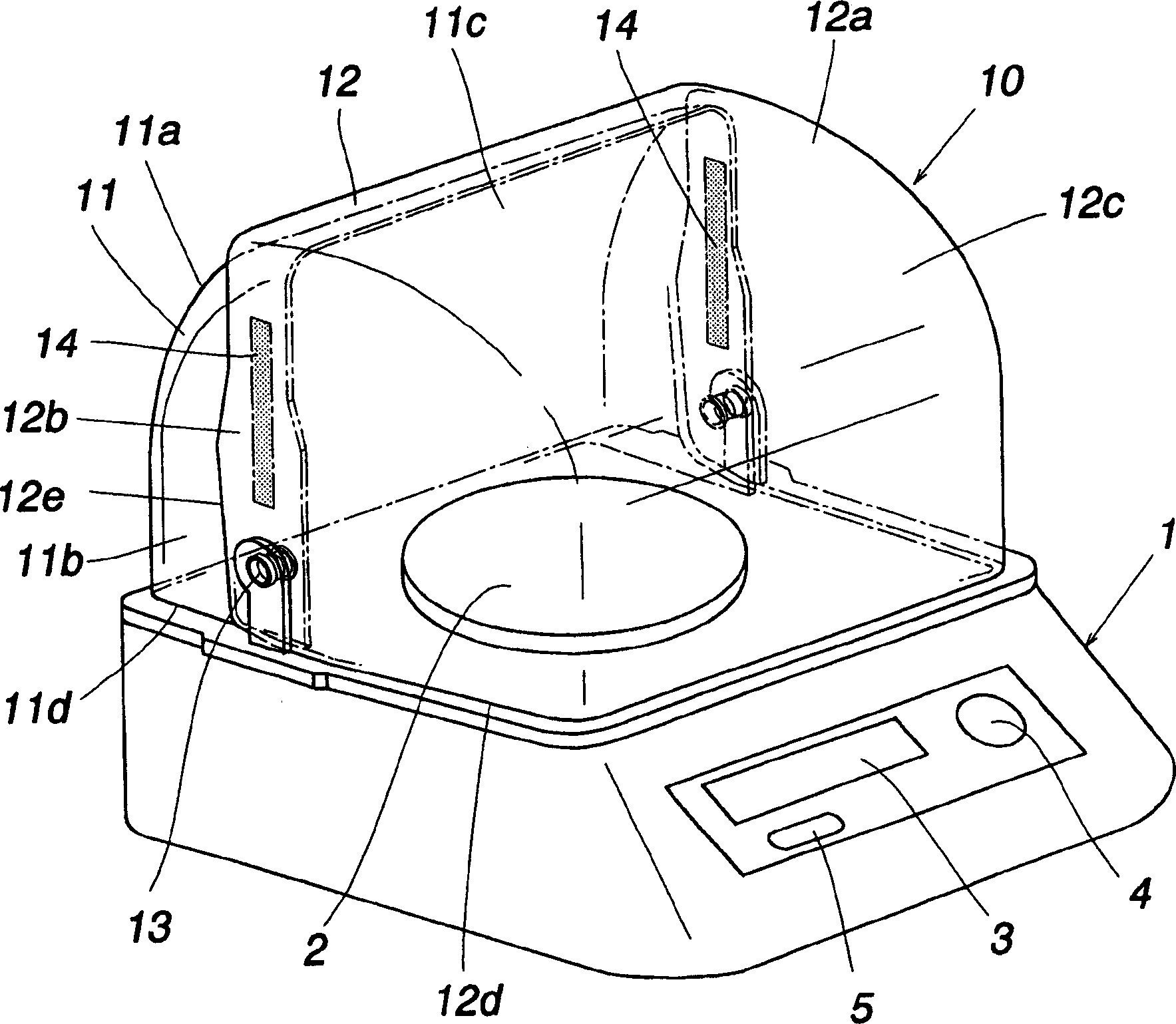 Windbreak device for balance