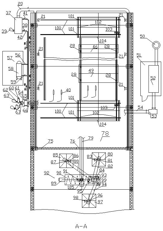 A process automatic control method for sludge composting rapid aerobic fermentation process equipment