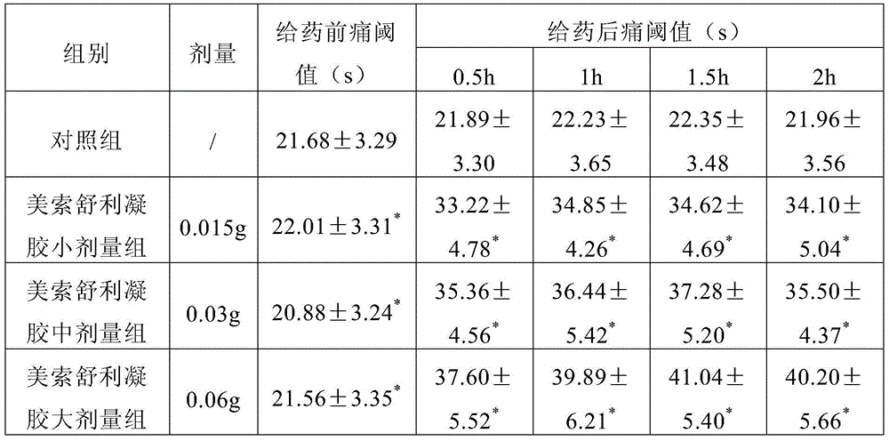 Mesosulide gel and its preparation method and use