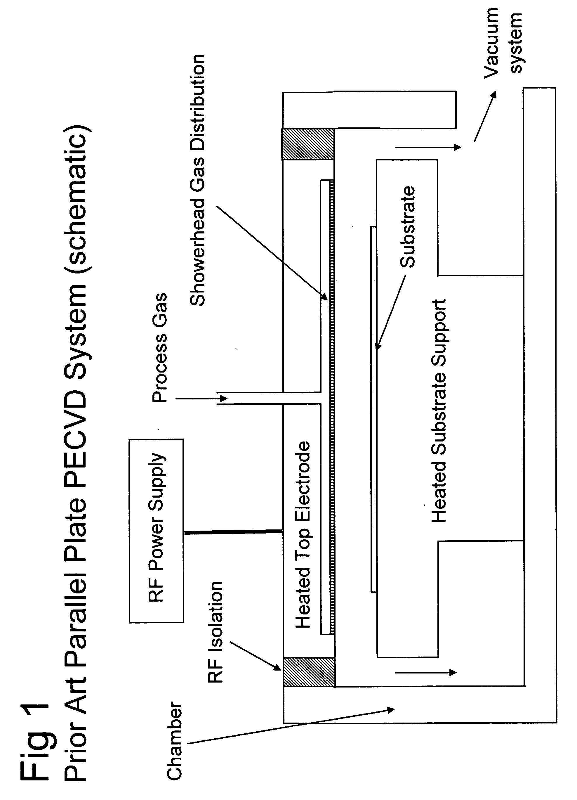 Optical emission interferometry for PECVD using a gas injection hole