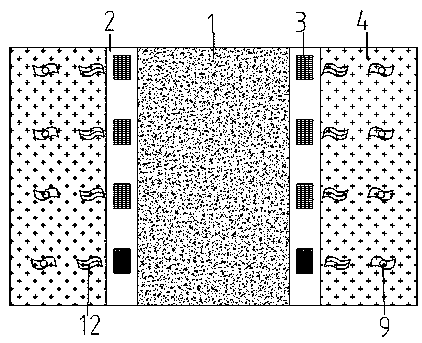 Sponge city rainwater circulating treatment system based on original road