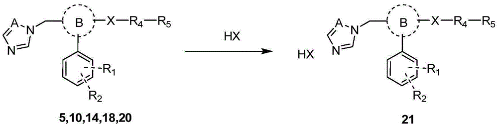 Triazole aromatic alcohol heterocyclic ether derivative and preparing method and application thereof