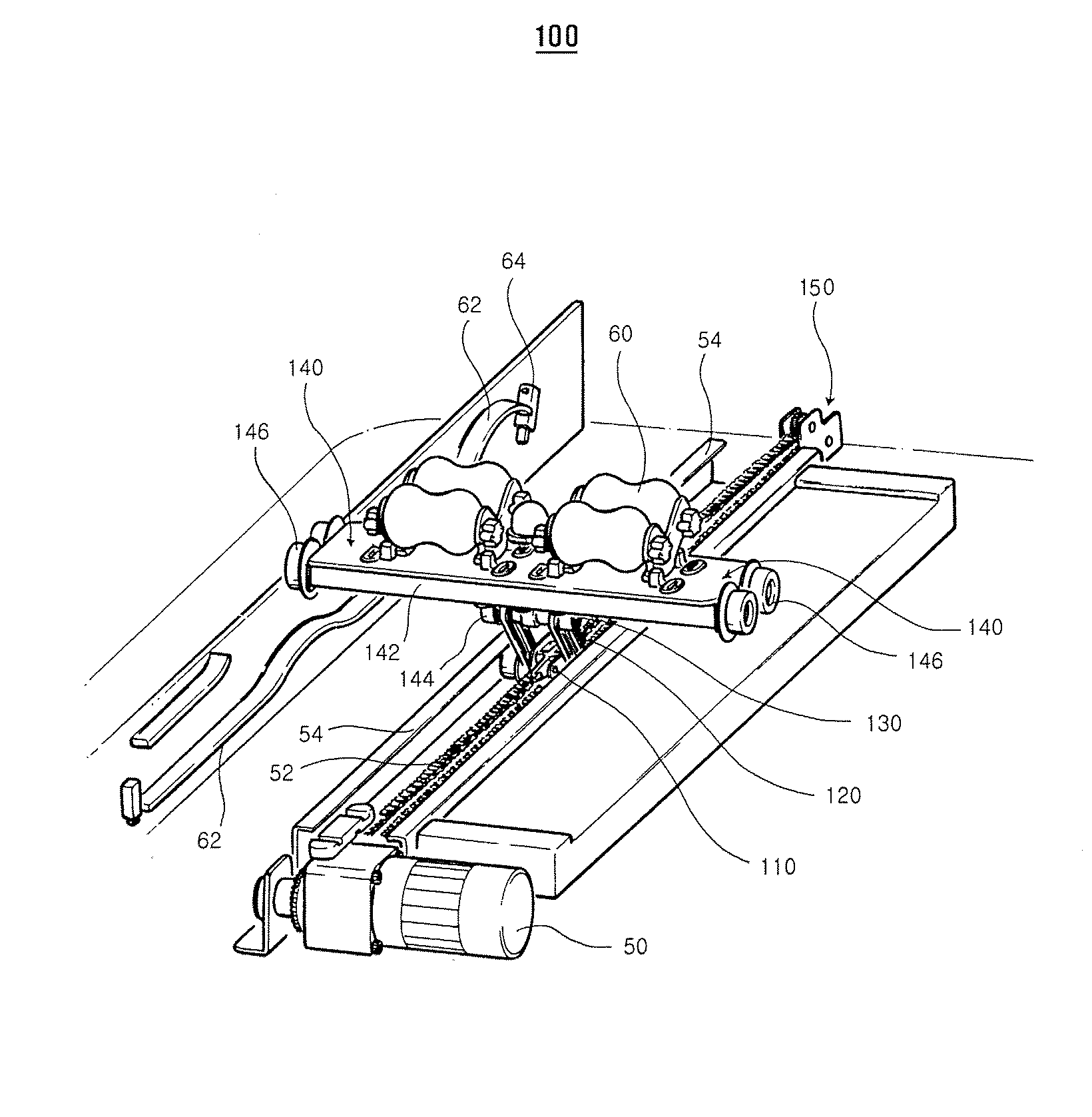 Chain stabilizing device in hyperthermo-therapeutic apparatus and method of using the same