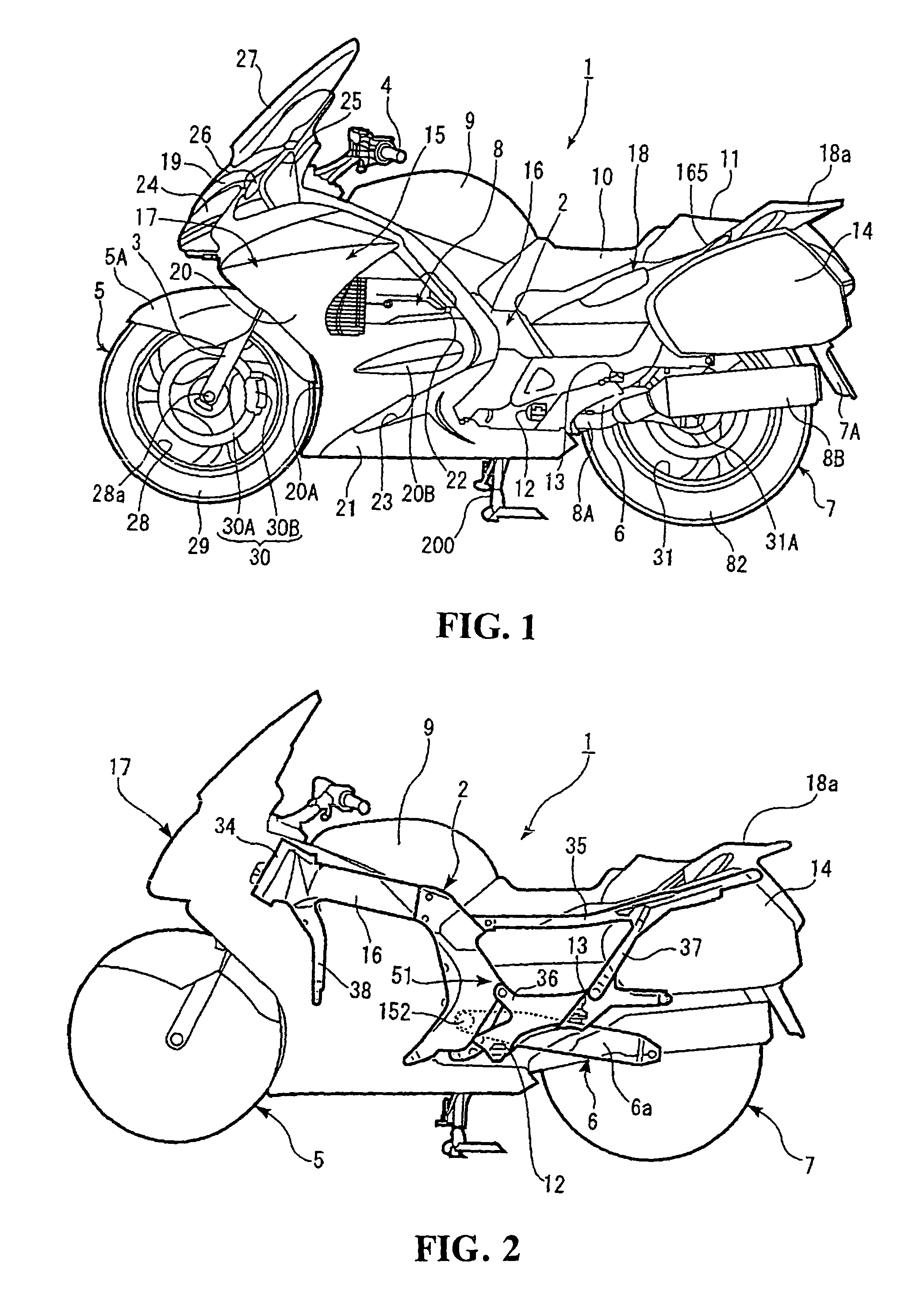 Rear swing arm installation structure