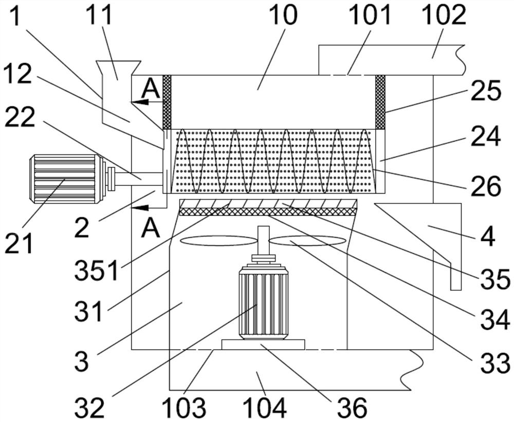 High-wind-speed auxiliary agitation drying apparatus