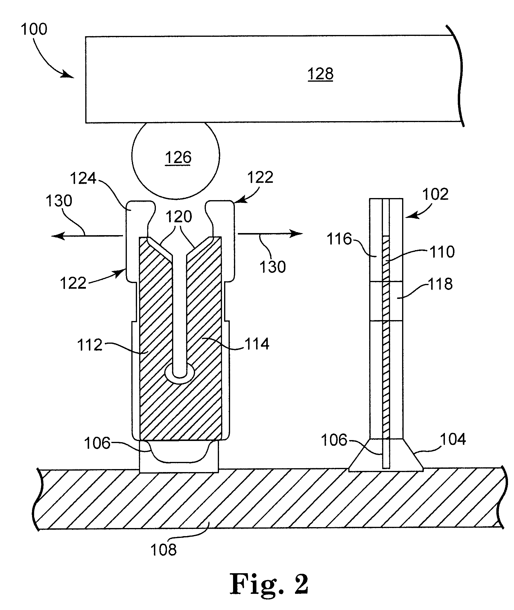 Composite contact for fine pitch electrical interconnect assembly