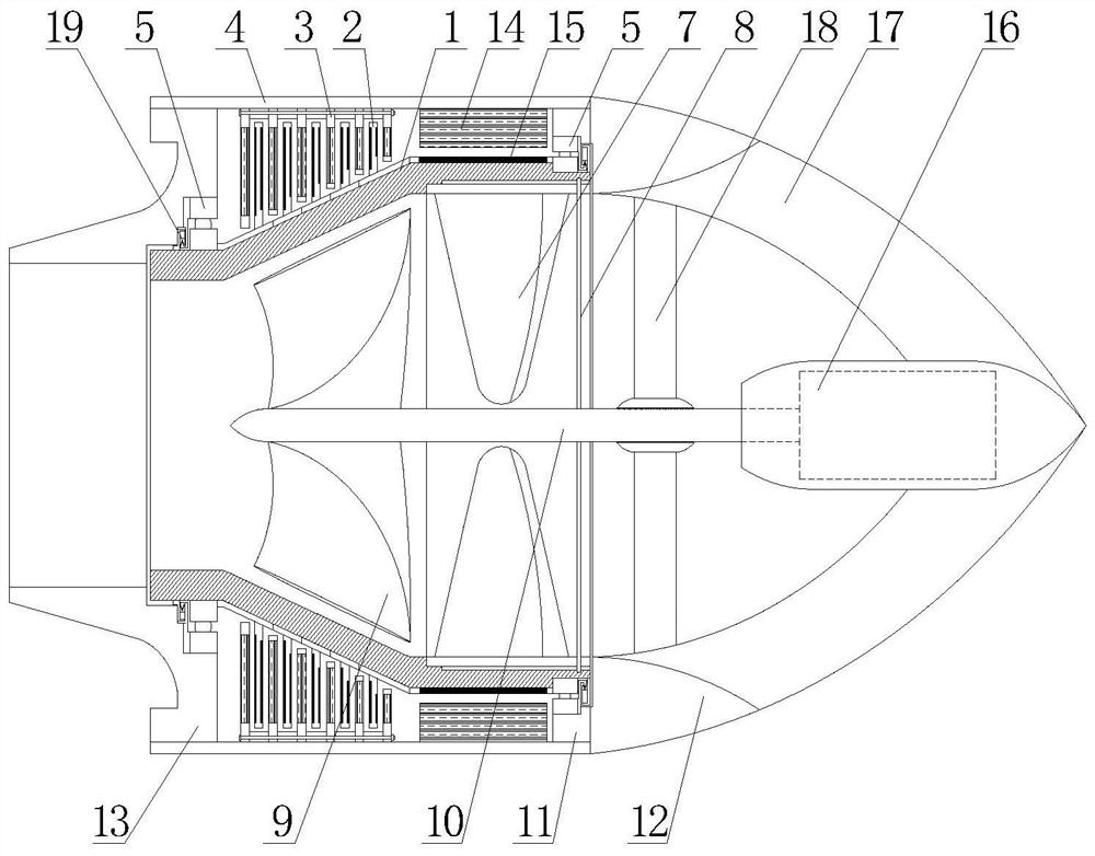 Double-rotor pump-jet propeller and advancing tool adopting same