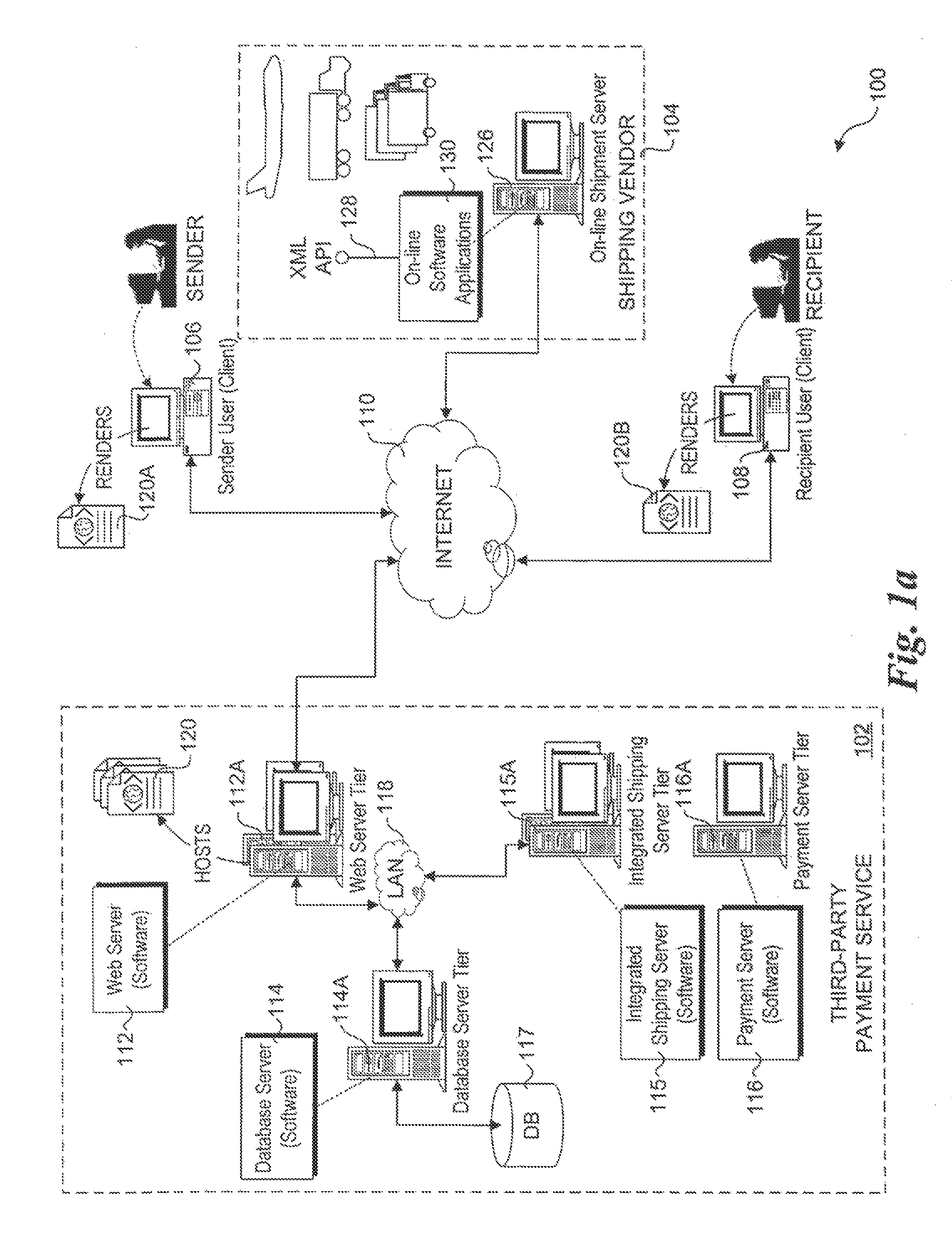 Method and system for facilitating shipping via a third-party payment service