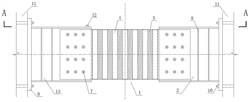 A coupling beam damper based on magnetorheological elastomer material