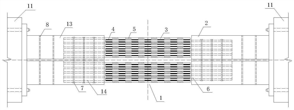 A coupling beam damper based on magnetorheological elastomer material