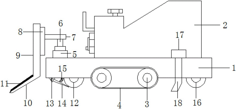 Backfilling equipment for saline-alkali land closed conduit trench