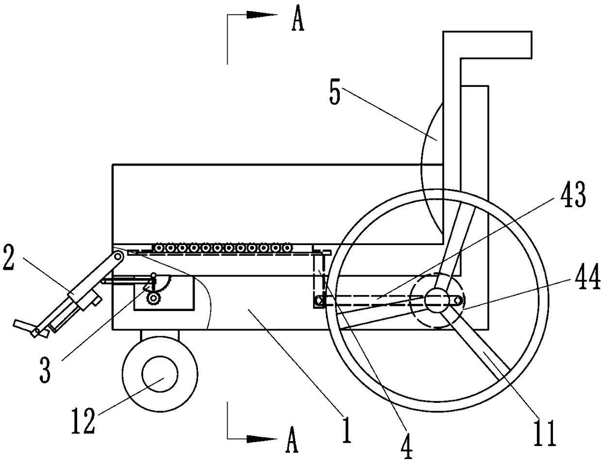 Novel wheelchair