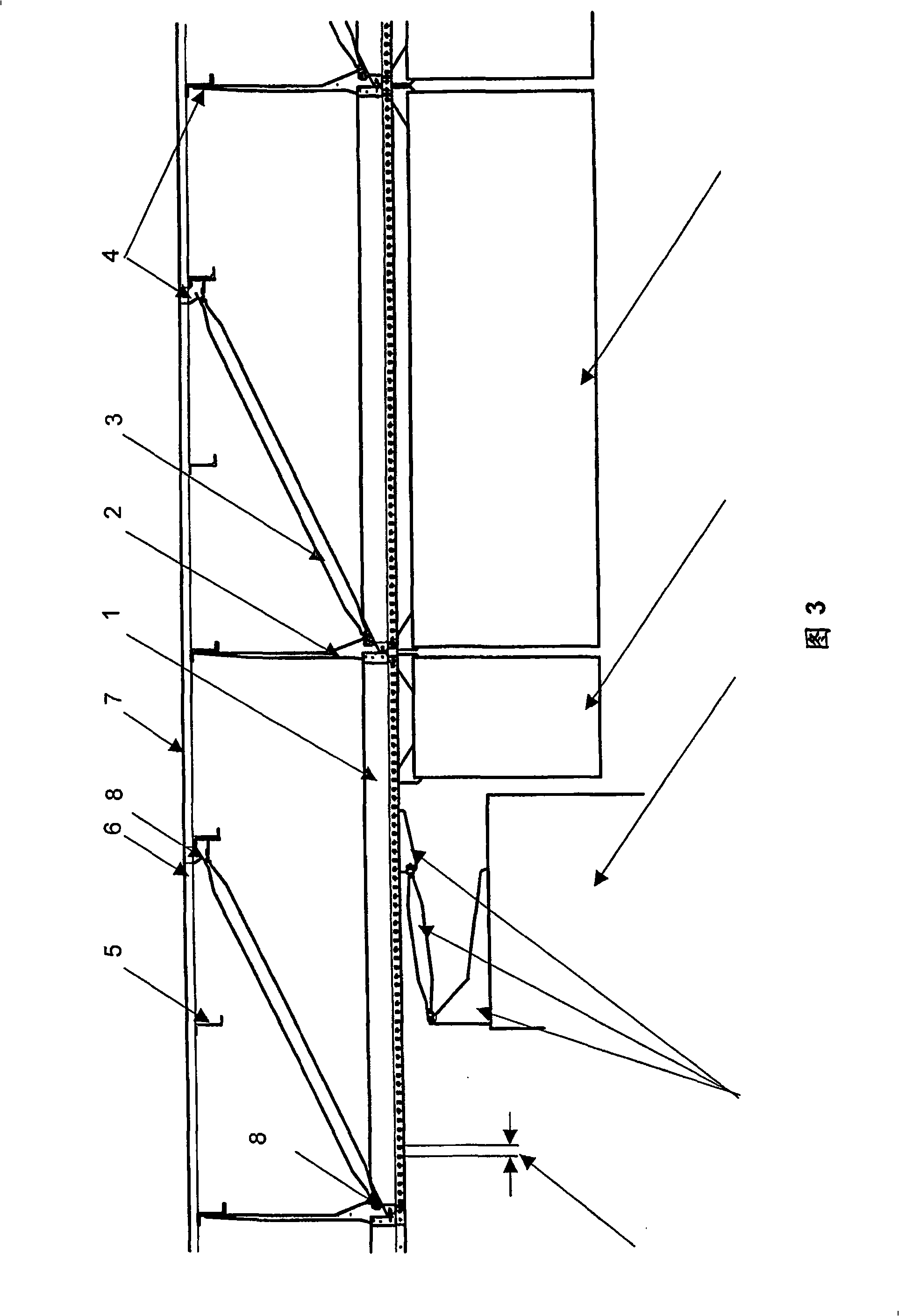 Attachment structure for affixing interior equipment components of an aircraft passenger cabin